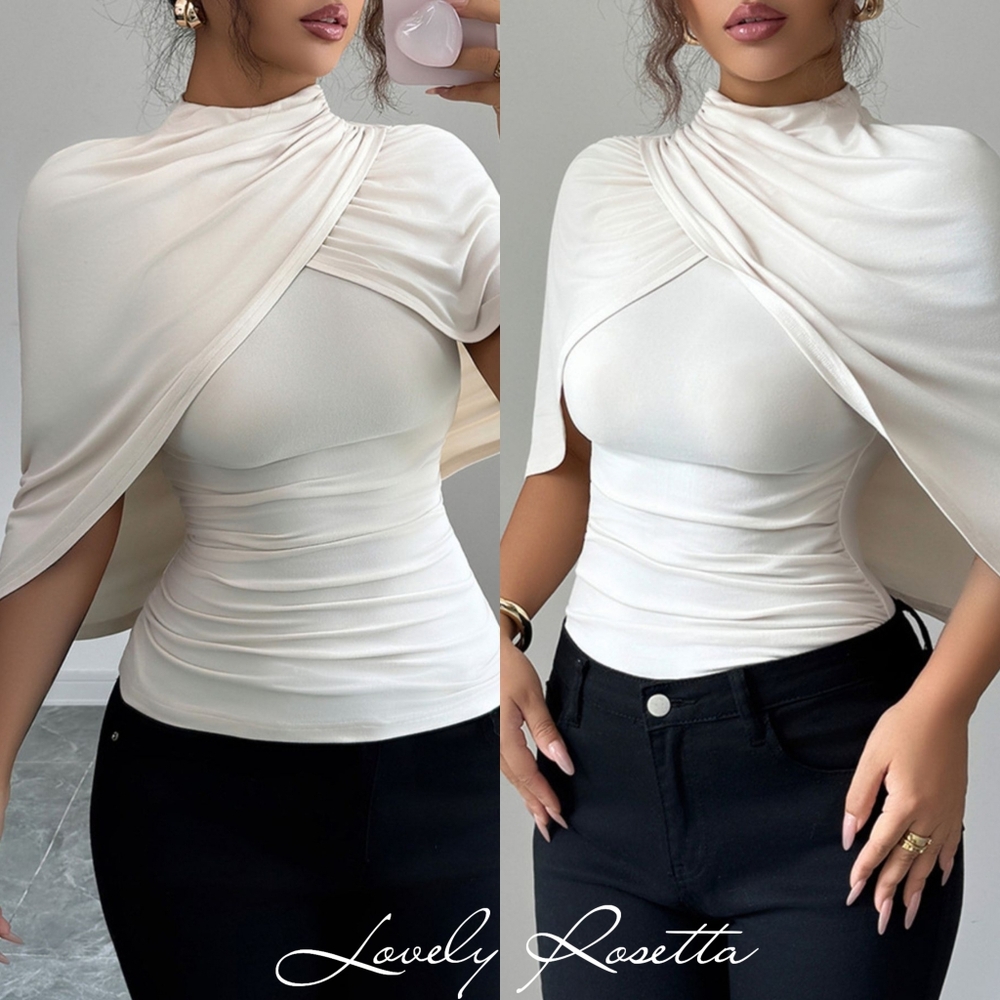 Stylish Apricot Women's Top - Picture 7 of 8